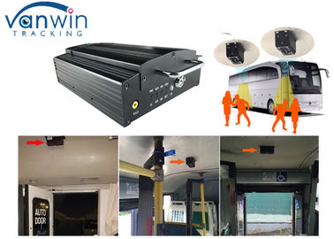 High end battery powered Double camera people counter Video MDVR system by 3G or 4G