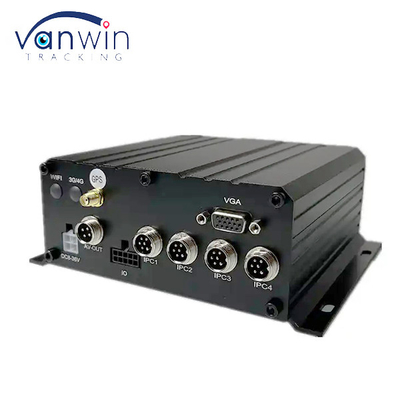4CH MNVR With HDD SSD Support 4G GPS WiFi for Truck Bus Remote Vehicle Network Monitoring