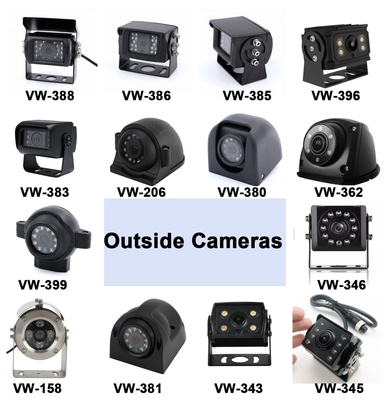 Hot Sale 9 inch 1024*600 AHD Quad Display Car Truck Security Camera System With Recording Function