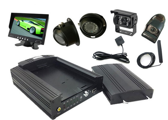 Buses HD Mobile DVR 4G LTE GPS WIFI 4CH 1080P HDD / SSD RJ45 Network Port With Canbus