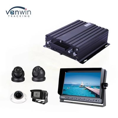 H.265 4CH HD Vehicle Mobile DVR 1080P AI Car Recorder With Alarm Input Pulse Speed Input