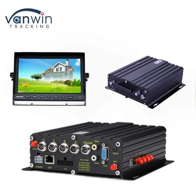 H.265 4CH HD Vehicle Mobile DVR 1080P AI Car Recorder With Alarm Input Pulse Speed Input