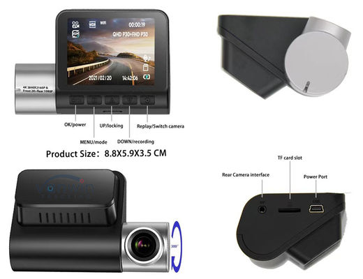 4K High Definition Image Driving Recorder 1080P Support WiFi GPS Taxi Recorder Camera
