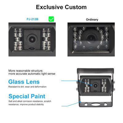 Truck And Bus Reversing Assist Device IP69K Waterproof Rear Monitoring Camera