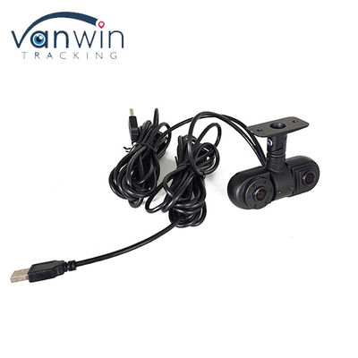 Bus Dual lens wide angle 2CH 1080P HD inside front usb car camera with CMOS/CCD sensor