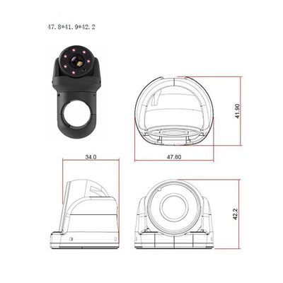 AHD Car Reversing Camera Ultra Wide Angle Night Vision Truck Side View Blind Spot Waterproof