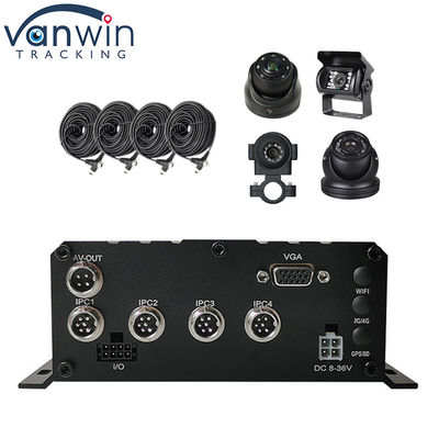 HD 1080P H.264 4 Channel Mobile DVR GPS WIFI Vehicle Bus Car Recorder