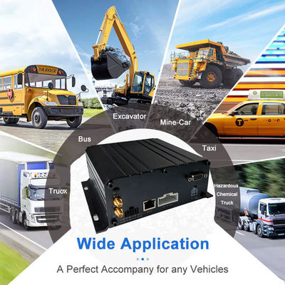 4G WiFi GPS Vehicle MDVR Recorder 4 Channel 1080P HD Truck DVR with Night Vision Motion Detection Real-Time Tracking