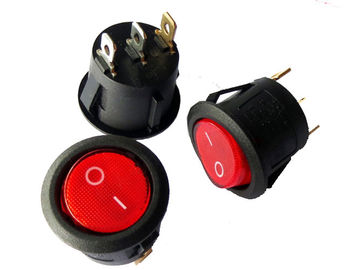 Diverse Color DVR Accessories , Car Truck Rocker Round Toggle LED Switch On - Off Control