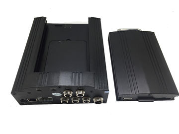 Compact 4 Channel Mobile DVR H.264 HDD with Panic Button Built - In GPS