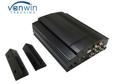 Compact 4 Channel Mobile DVR H.264 HDD with Panic Button Built - In GPS