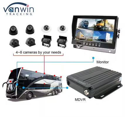4G Online Video Tracking GPS Mobile DVR 1080p Sd Card 4 Channel Sim Card GPS Vehicle CCTV Camera