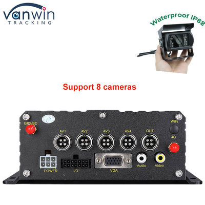 1080P H265 DUAL SD Card 8 Channel Mobile DVR with HDD Max 2TB for Taxi Trucks Vans