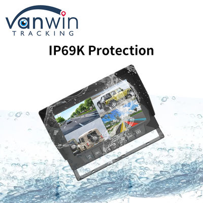 IP69K 7 / 10.1 Inch Waterproof AHD Quad TFT Car Monitor Dispaly For Universal Vehicles