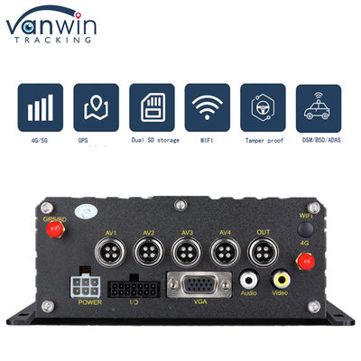 4G GPS WIFI Dual SD Card 4 Channel MDVR 1080P HDD AI DVR for Bus Cars Floklift