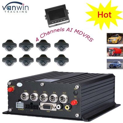 4G GPS WIFI Dual SD Card 4 Channel MDVR 1080P HDD AI DVR for Bus Cars Floklift