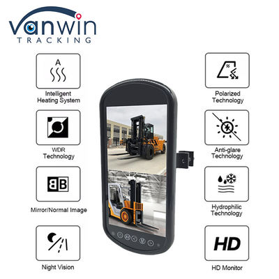 7 inch 2 Channel HD 1 Way Audio Input Car Monitor Rearview Mirror High Digital New Panel