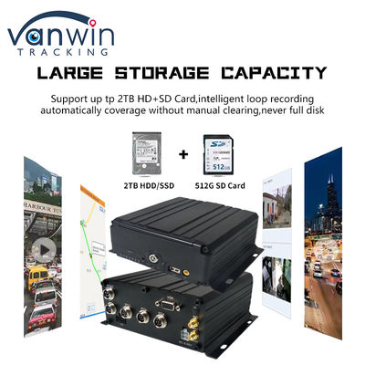 8 Channel 1080P AHD Mobile DVR Vehicle CCTV MDVR 2TB HDD For Truck Taxi Bus