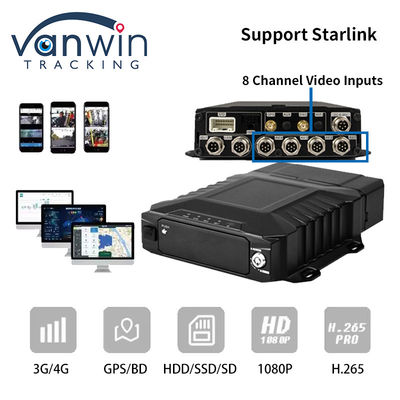 4G Starlink 1080P AHD 8 Channel Cars CCTV MDVR GPS 4G WIFI Camera System Mobile DVR