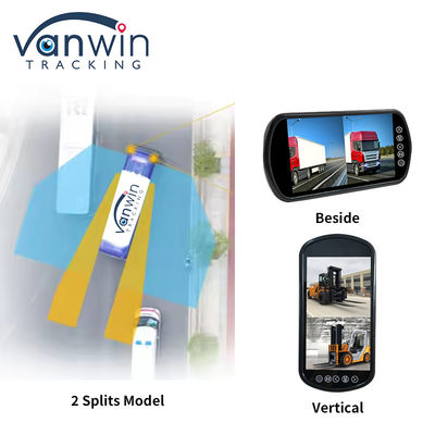 7 inch 2 Channel HD 1 Way Audio Input Car Monitor Rearview Mirror High Digital New Panel