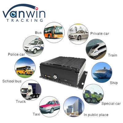4G 6 Channel H. 265 HDD Car Mobile DVR For Security Camera Vehicle