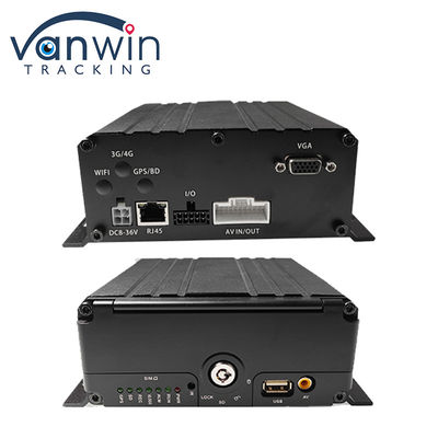 4G 6 Channel H. 265 HDD Car Mobile DVR For Security Camera Vehicle