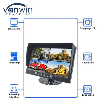 10.1 Inch IPS Security TFT Car Monitor HD 1080P Display For Truck Bus Vehicle Camera
