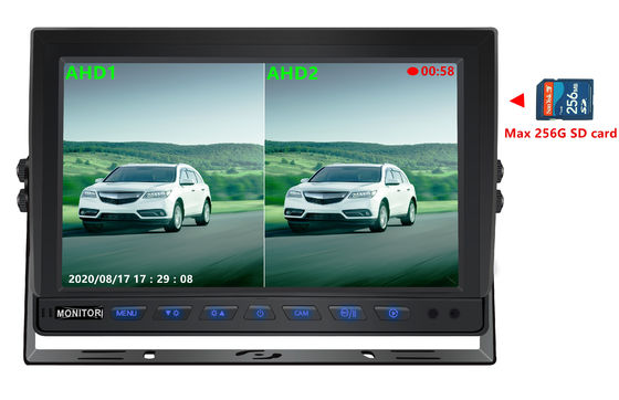 10.1 Inch AHD Quadripation Monitor Onboard Monitoring Display Screen