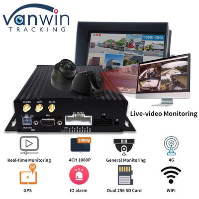 4CH Dual SD Card GPS MDVR Camera With 4G WiFi Mobile DVR School Bus Security System