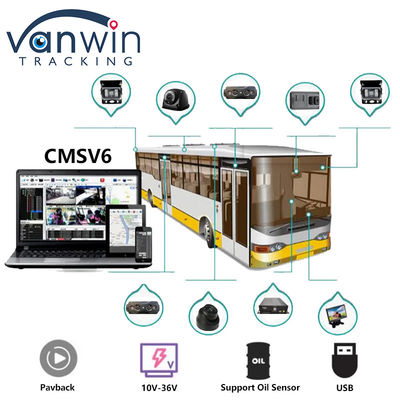 4CH Dual SD Card GPS MDVR Camera With 4G WiFi Mobile DVR School Bus Security System