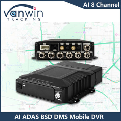 H.265 8CH HDD Mobile DVR Advanced Driving DSM ADAS BSD AI Pedestrian Sensor Monitoring System