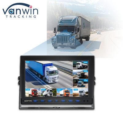 9 Inch 8 Channel AHD Monitor Video 1080P Car LCD IPS Monitor for Bus Truck Trailer