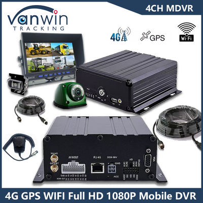 4CH GPS 4G WiFi Mobile DVR Full HD 1080P Car Camera HDD Mdvr For Bus Van Truck Vehicle