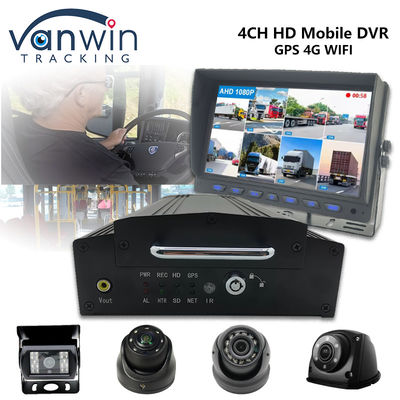 4 Channel HDD SSD Mobile DVR 1080P 4G WiFi GPS MDVR Vehicle Camera Car CCTV System