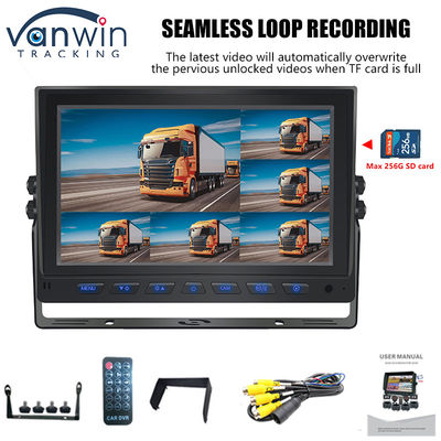 9 Inch AHD 1080P MDVR Monitor 8 Channel Full HD Split Display Monitor For Vehicle