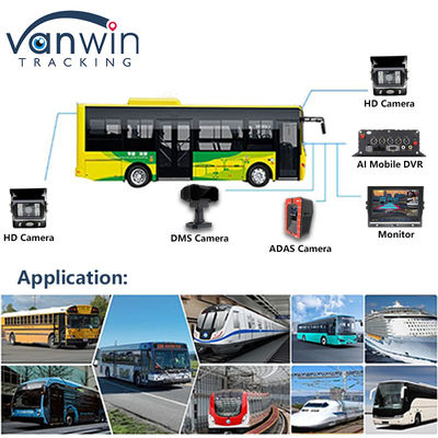 4CH 5G CMSV6 System AI Mobile DVR With GPS ADAS BSD DMS H.265 MDVR for Car CCTV Monitor