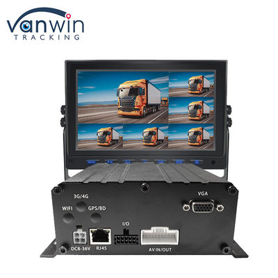 H.265 8CH HDD 1080P Mobile DVR System With 4G MDVR Kit GPS WIFI Function For Fleet Management