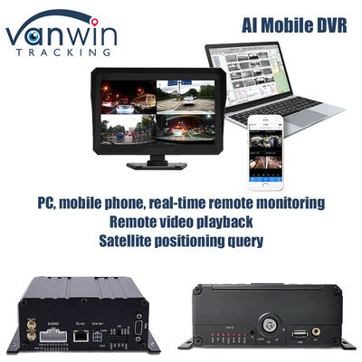 4CH 1080P AI Function Mobile DVR ADAS DMS Kit  DVR 4G GPS SD HDD MDVR Systems Vehicle
