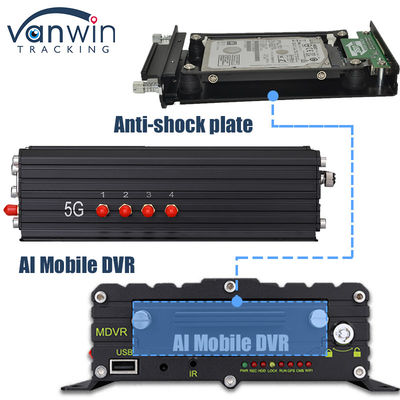 8CH AI ADAS DMS BSD Mobile DVR HDD MDVR 2TB Support Vehicle Tracking Platform Vehicle DVR