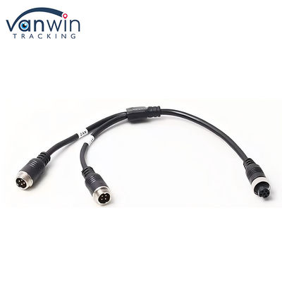 6 Pin Aviation Female To Dual 4P Male Aviation Adapter Cable For Vehicle Security System