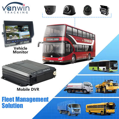 4CH 1080P Dual SD Card Mobile DVR Support Oil Sensor 4G Real Time Video Monitoring GPS Tracker