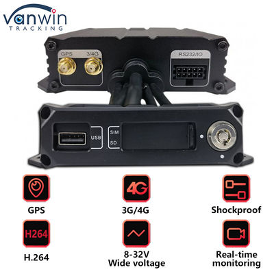 4CH Dual SD Card Mobile DVR Mini Size Car Black Box in Vehicle CCTV 4G GPS MDVR