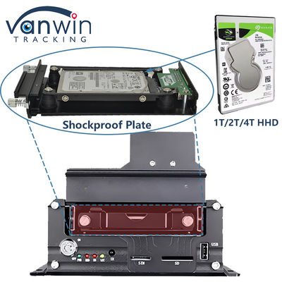 4CH 1080P HDD Mobile DVR 4G GPS Real Time Monitoring And Tracking Data Storge Device