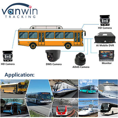 Full Hd 1080P 8CH Mobile DVR H.265 CMSV6 Bus Driver 4G Wifi MDVR Car Camera Bus Truck