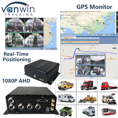 H.265 4CH Full HD Mobile DVR Live Stream Blackbox Recorder 4G Wifi GPS Vehicle CCTV