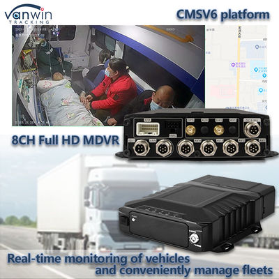 8CH Video Surveillance HDD Mobile DVR With 4G GPS WIFI MDVR For Real Time Monitoring