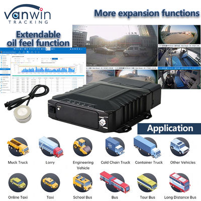 8CH Video Surveillance HDD Mobile DVR With 4G GPS WIFI MDVR For Real Time Monitoring