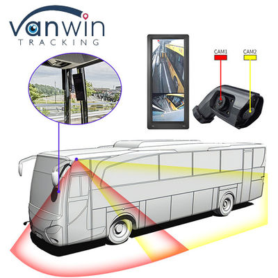 Waterproof HD 12.3 Inch Truck Bus E-Mirror Side View Blind Spot Dual Lens Camera System Side View Rear View Car Monitor