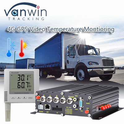 Freezer Truck Temperature Monitoring System 4G Vehicle GPS MDVR All In One Solution