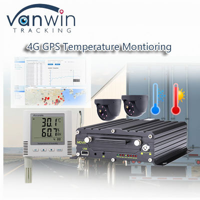 Wireless 4CH 4G GPS Video Recorder Temperature Monitoring For Refrigerated Vehicles